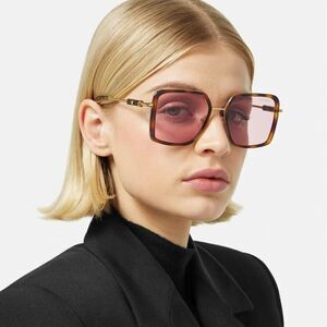 SALE! NEW Versace VE2261 100284 Havana Light Violet Square Unisex Sunglasses